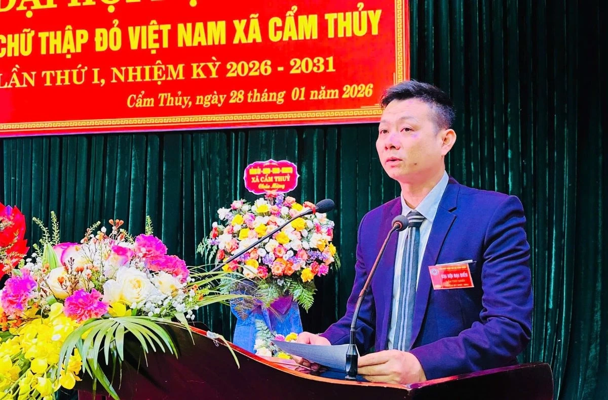 Xây dựng Hội Chữ thập đỏ xã Cẩm Thủy phát triển vững mạnh trong nhiệm kỳ mới