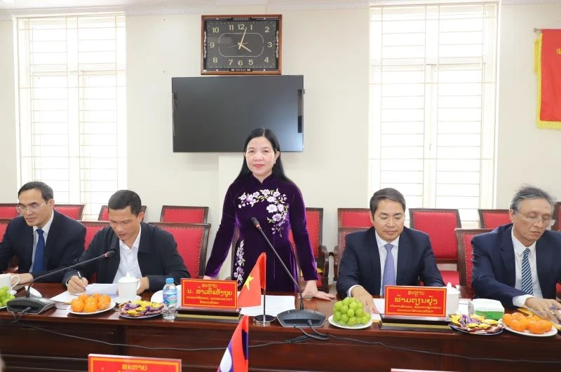 Đoàn đại biểu Ủy ban Kiểm tra - Thanh tra tỉnh Hủa Phăn thăm, chúc tết Ủy ban Kiểm tra Tỉnh ủy và Thanh tra tỉnh Thanh Hóa