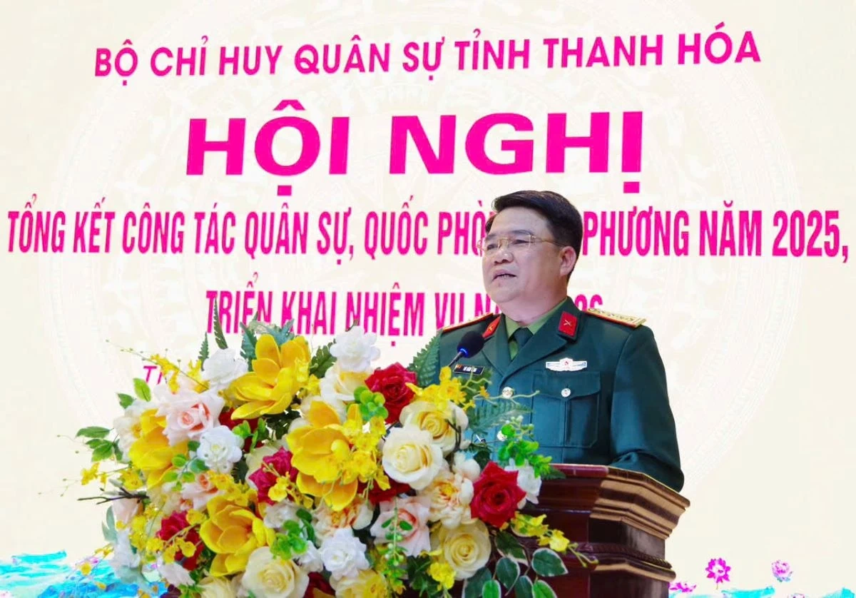Tổng kết c&ocirc;ng t&aacute;c qu&acirc;n sự, quốc ph&ograve;ng địa phương năm 2025