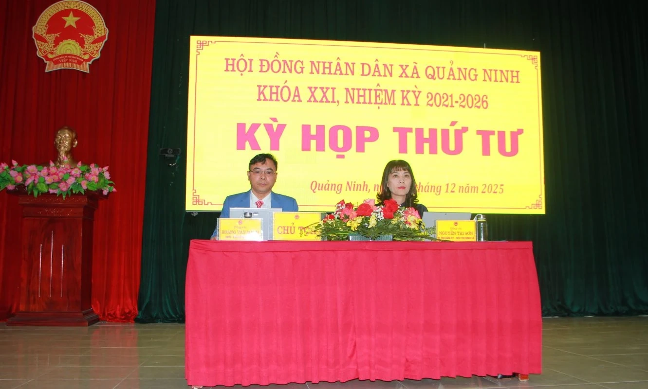 HĐND x&atilde; Quảng Ninh tổ chức Kỳ họp thứ 4, nhiệm kỳ 2021 - 2026