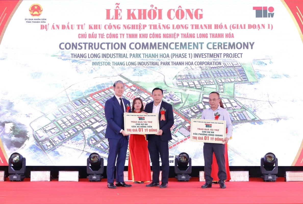 Khởi công Dự án Khu công nghiệp Thăng Long Thanh Hóa - giai đoạn 1