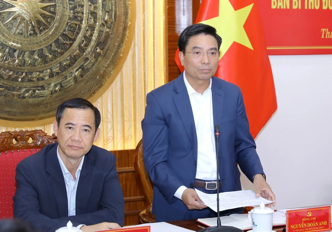 Công bố quyết định kiểm tra, giám sát của Bộ Chính trị, Ban Bí thư đối với Ban Thường vụ Tỉnh ủy Thanh Hóa