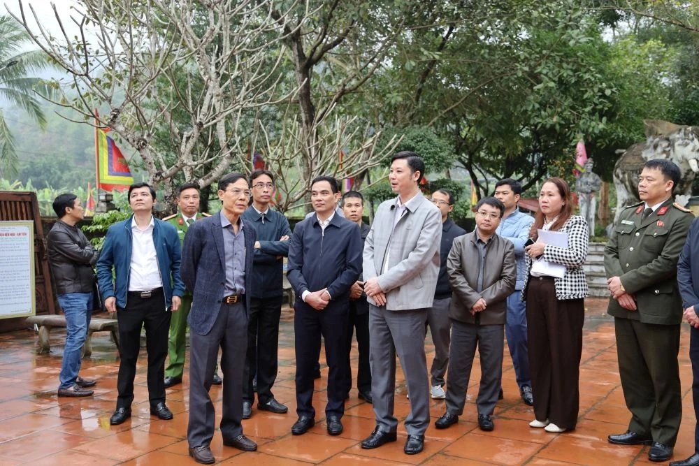 Tăng cường c&ocirc;ng t&aacute;c quản l&yacute; Di t&iacute;ch lịch sử - danh lam thắng cảnh Quốc gia Địa điểm khởi nghĩa B&agrave; Triệu