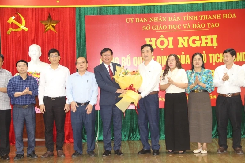 Ông Đỗ Văn Cường được bổ nhiệm giữ chức Phó Giám đốc Sở GD&ĐT Thanh Hóa