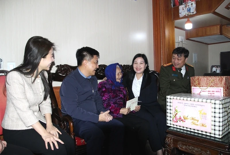 Chủ nhiệm Ủy ban Kiểm tra Tỉnh ủy kiểm tra tình hình sản xuất, đời sống Nhân dân các xã Nga Sơn, Nga Thắng