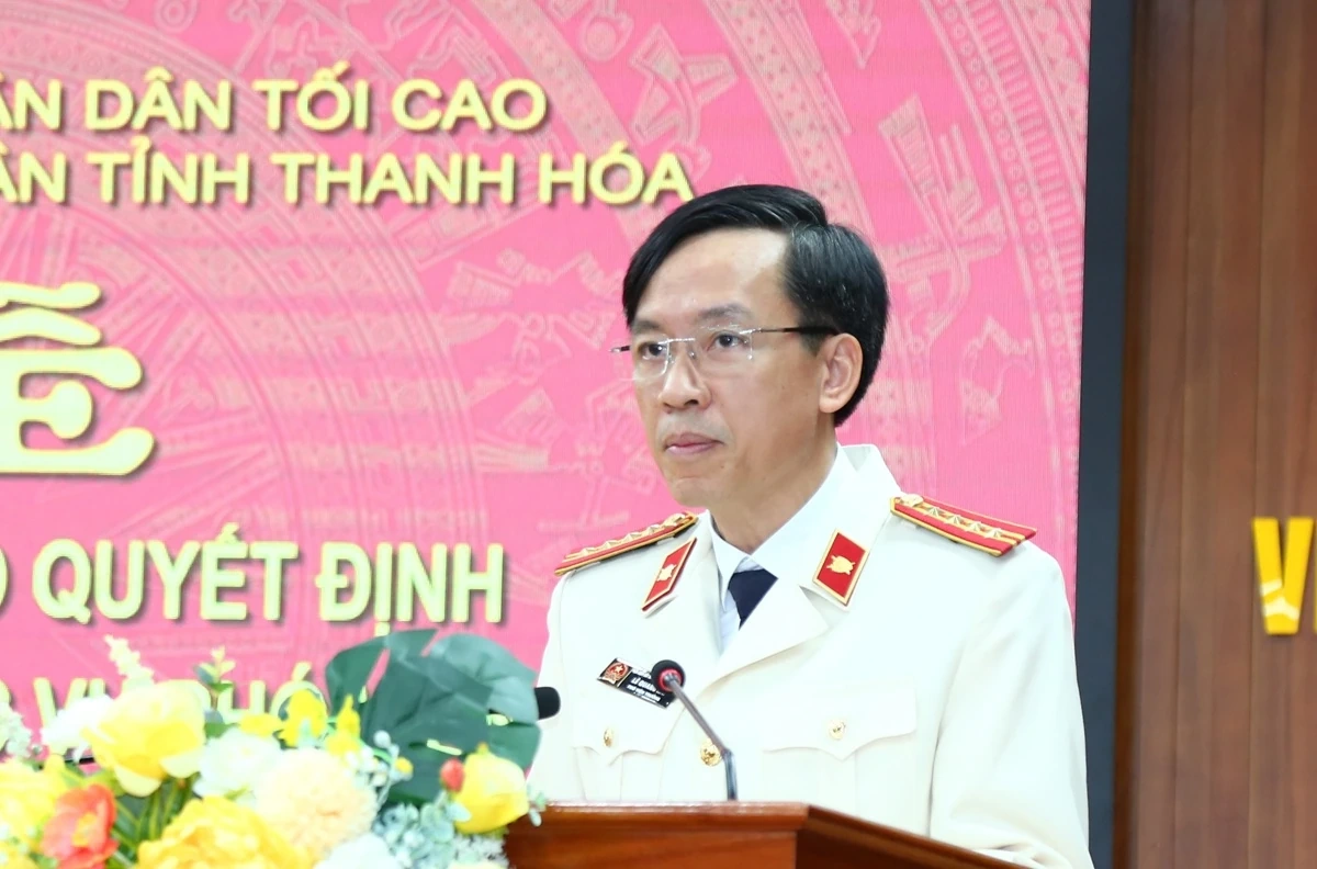 Thanh H&oacute;a c&oacute; t&acirc;n Ph&oacute; Viện trưởng VKSND tỉnh