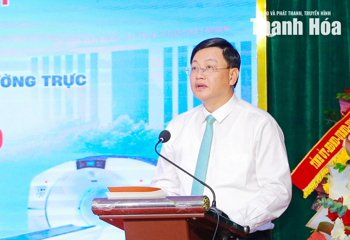 Bí thư Tỉnh ủy Lê Đức Thái dự lễ khai trương hệ thống chẩn đoán hình ảnh công nghệ cao tại Bệnh viện Đa khoa Phúc Thịnh