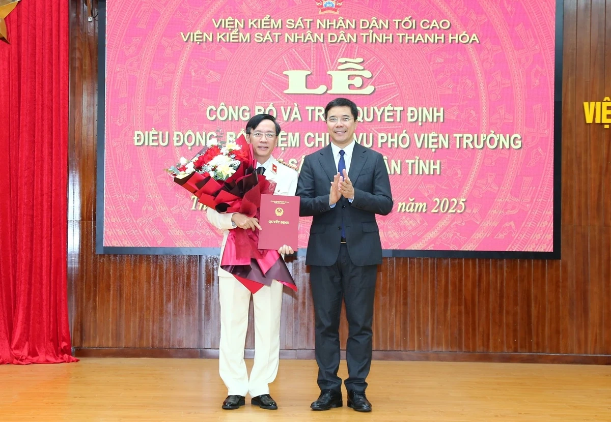 Thanh H&oacute;a c&oacute; t&acirc;n Ph&oacute; Viện trưởng VKSND tỉnh