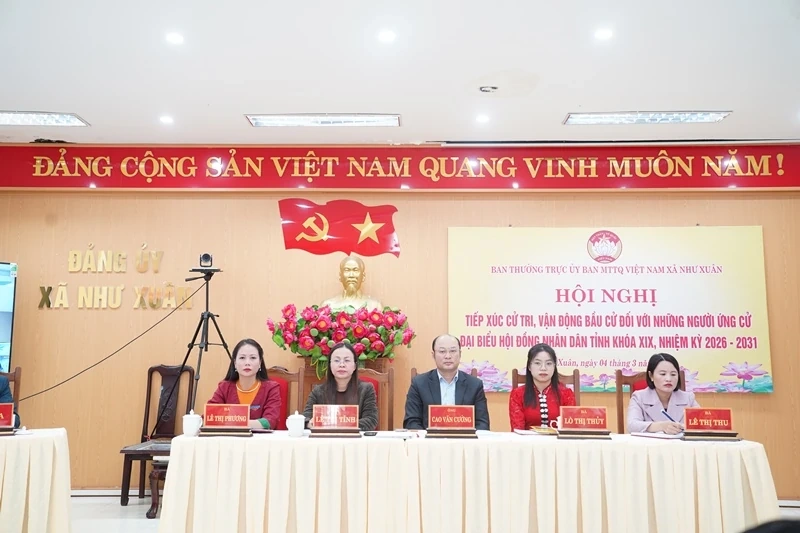 Ứng cử viên HĐND tỉnh tiếp xúc cử tri đơn vị bầu cử số 7