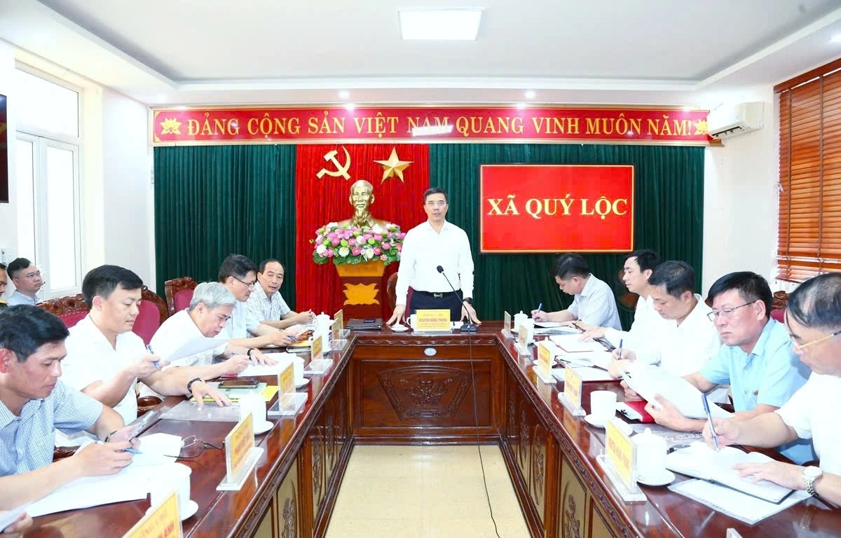 Phó Bí thư Thường trực Tỉnh ủy Nguyễn Hồng Phong: Xã Quý Lộc thực hiện đồng bộ giải pháp tạo động lực tăng trưởng hai con số