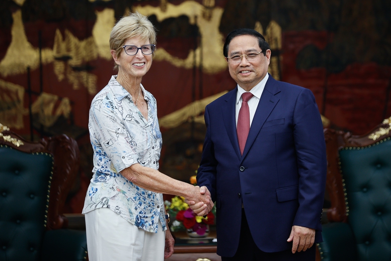 Thủ tướng Phạm Minh Chính tiếp Đoàn Quỹ Eisenhower của Hoa Kỳ- Ảnh 1.