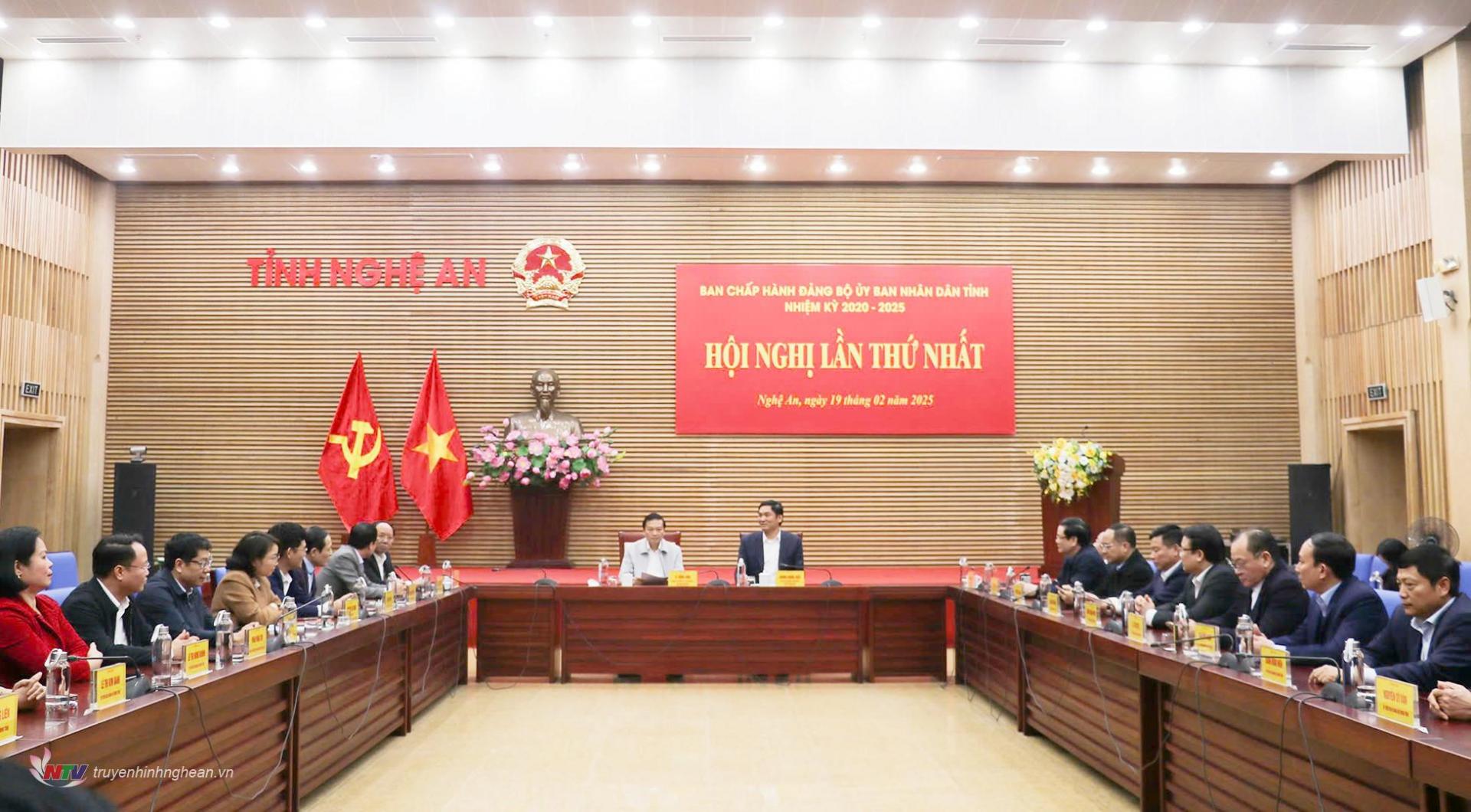 Hội nghị lần thứ nhất, Ban Chấp hành Đảng bộ Ủy ban nhân dân tỉnh Nghệ An nhiệm kỳ 2020-2025