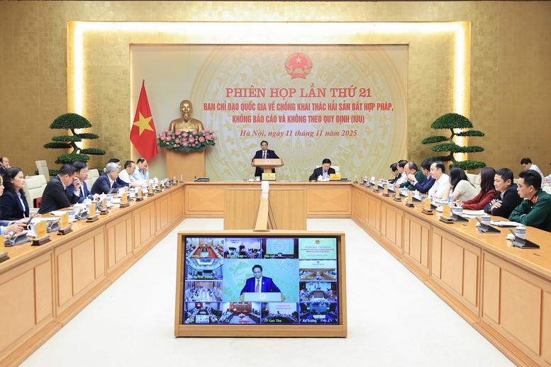 Thủ tướng: Người đứng đầu bộ, ngành, địa phương phải chịu trách nhiệm trực tiếp, toàn diện nếu để tàu cá vi phạm IUU- Ảnh 1. Thủ tướng: Người đứng đầu bộ, ngành, địa phương phải chịu trách nhiệm trực tiếp, toàn diện nếu để tàu cá vi phạm IUU- Ảnh 1.