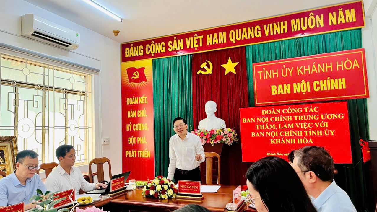 Đồng chí Đặng Văn Dũng, Phó Trưởng Ban Nội chính Trung ương phát biểu