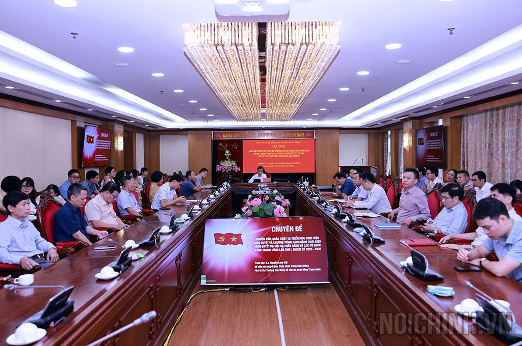 Quang cảnh Hội nghị tại điểm cầu Ban Nội chính Trung ương
