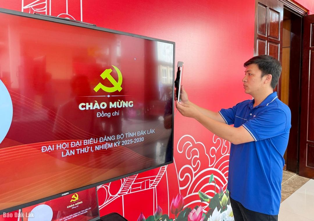 Việc ứng dụng công nghệ Al là một điểm nhấn của Đại hội đại biểu Đảng bộ tỉnh lần thứ I.