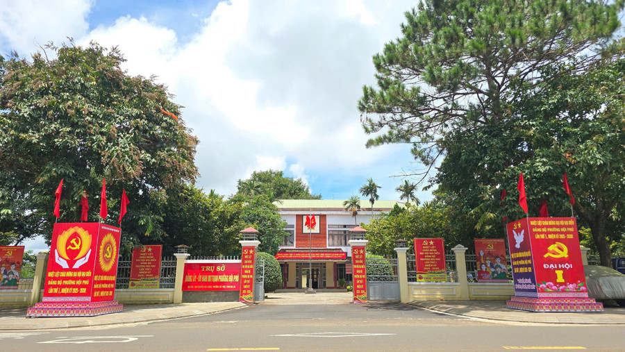 Trụ sở làm việc của Đảng ủy phường Hội Phú, tỉnh Gia Lai. Ảnh: Bùi Thị Lan 61a34648-dd14-4423-a2fc-087b3cb9e66b.jpg