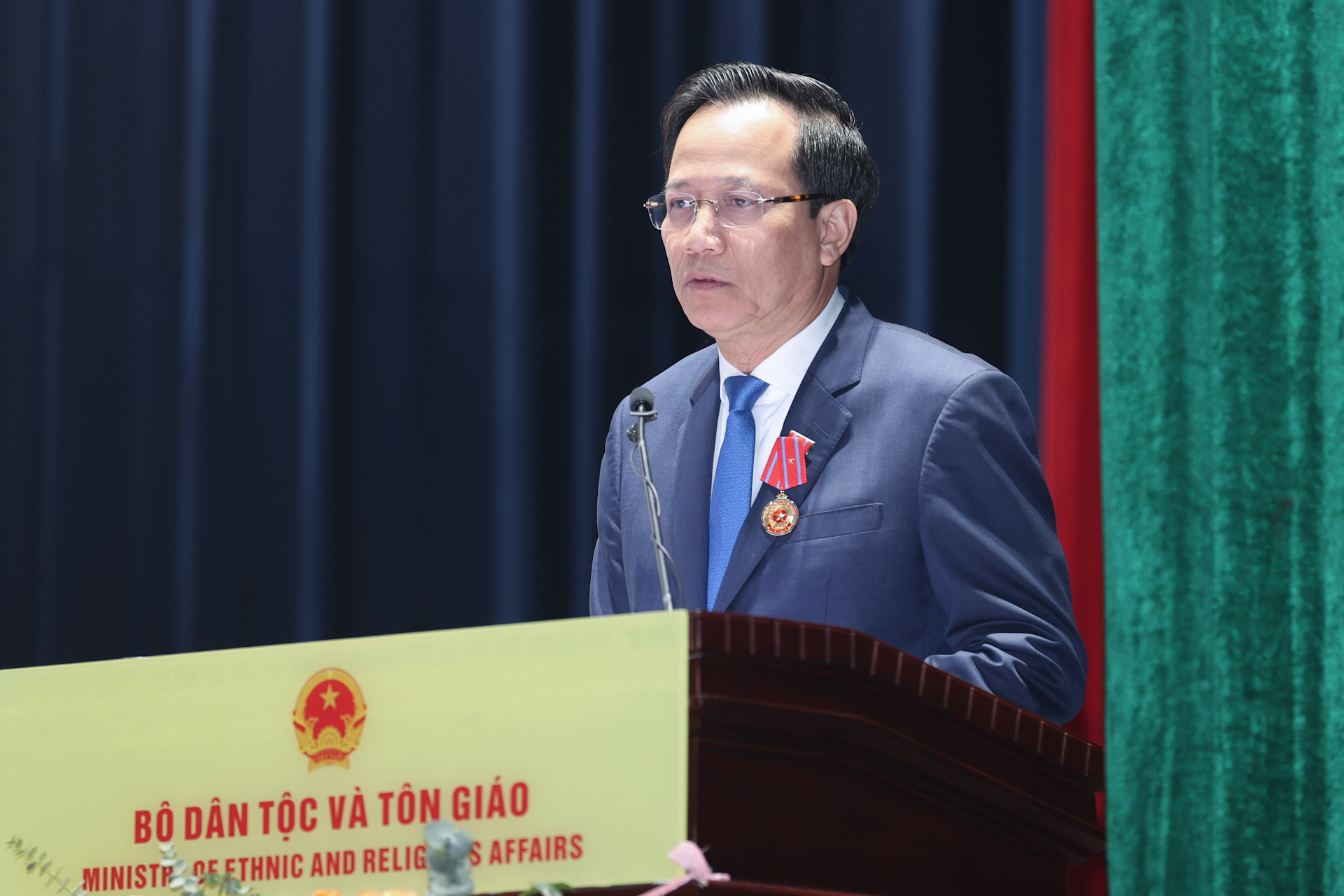 Bộ trưởng Đ&agrave;o Ngọc Dung ph&aacute;t biểu tại Hội nghị..jpg