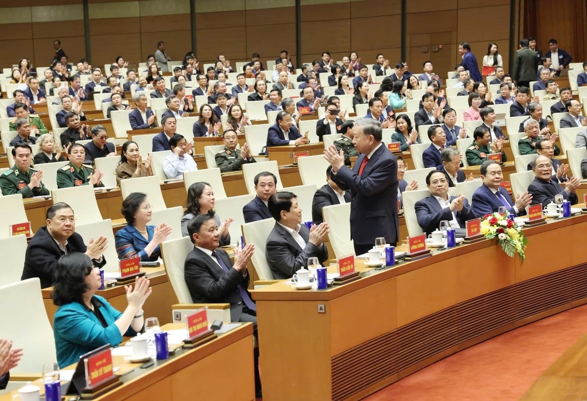 Tổng Bí thư Tô Lâm và các đại biểu dự Hội nghị. Ảnh: VGP/Nhật Bắc.