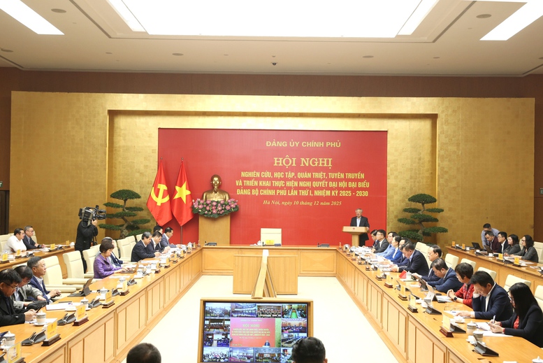 Quán triệt, triển khai thực hiện Nghị quyết Đại hội đại biểu Đảng bộ Chính phủ lần thứ I - Ảnh 1.