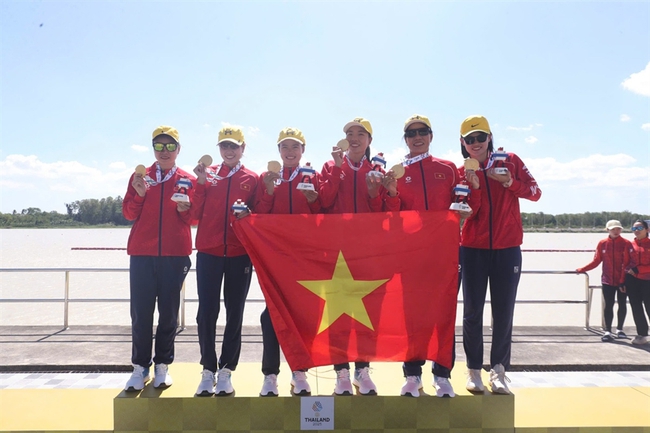 Đua thuyền Việt Nam thăng hoa, khẳng định vị thế hàng đầu khu vực tại SEA Games 33 - Ảnh 2. Đua thuyền Việt Nam thăng hoa, khẳng định vị thế hàng đầu khu vực tại SEA Games 33 - Ảnh 2.