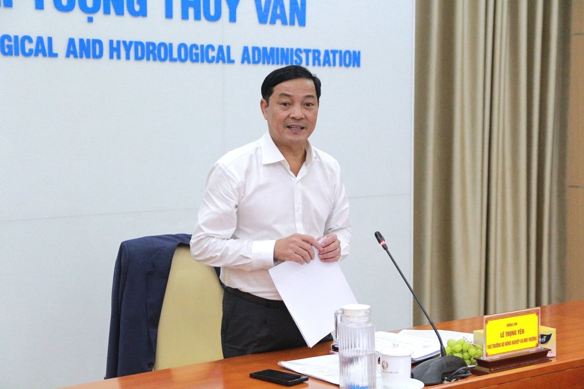 Thứ trưởng Bộ Nông nghiệp và Môi trường Lê Trọng Yên chủ trì buổi làm việc. Ảnh:Tiến Đức: Thứ trưởng Bộ Nông nghiệp và Môi trường Lê Trọng Yên chủ trì buổi làm việc. Ảnh:Tiến Đức: