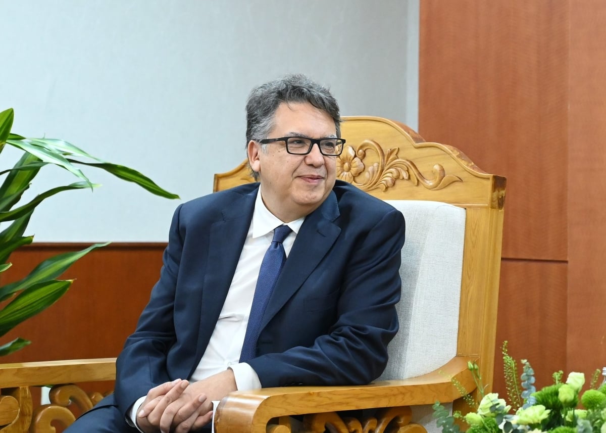 Ông Remy Ejel, Tổng Giám đốc AOA - Tập đoàn Nestlé: Thông qua hợp tác với phía Bộ, Nestlé đã tạo ra nhiều việc làm, hỗ trợ nâng cao sinh kế, thu nhập cho nông dân vùng trồng cà phê. Ảnh: Kiều Chi.