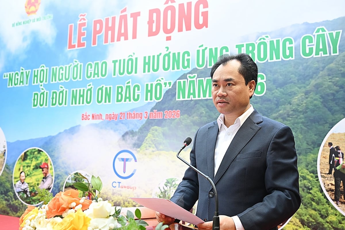 Thứ trưởng Thường trực Trịnh Việt Hùng phát biểu tại lễ phát động. Ảnh: Bảo Thắng. Thứ trưởng Thường trực Trịnh Việt Hùng phát biểu tại lễ phát động. Ảnh: Bảo Thắng.