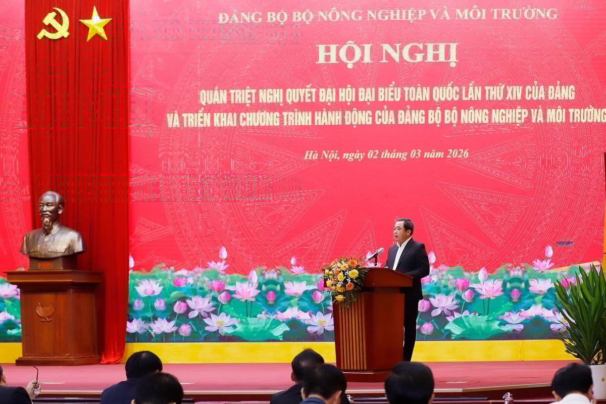 'Mỗi nhiệm vụ được giải quyết nhanh, đúng, đầy đủ và có chất lượng đều góp phần trực tiếp vào tăng trưởng của đất nước', Bộ trưởng Trần Đức Thắng nhấn mạnh. Ảnh: Khương Trung.