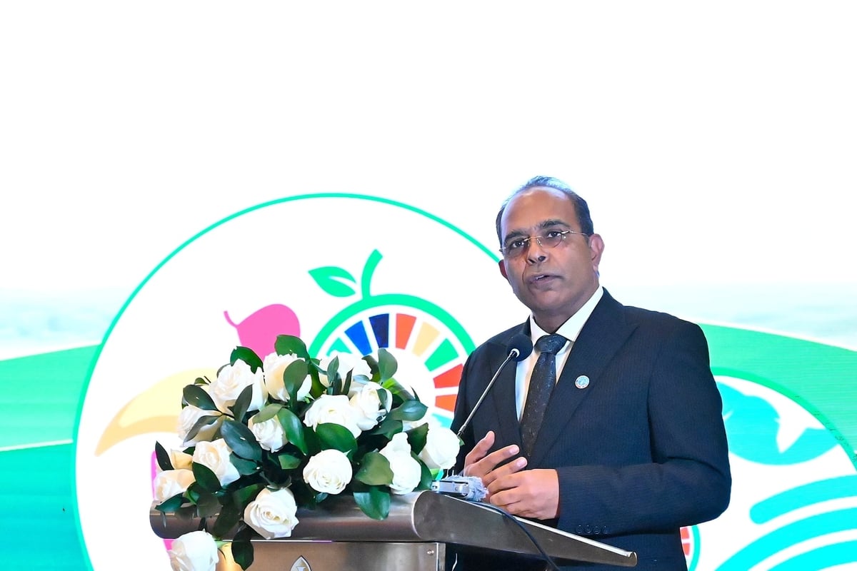 Trưởng Đại diện FAO tại Việt Nam Vinod Ahuja b&agrave;y tỏ cam kết đồng h&agrave;nh với Việt Nam trong chuyển đổi hệ thống lương thực thực phẩm xanh, &iacute;t ph&aacute;t thải. Ảnh: Kiều Chi.