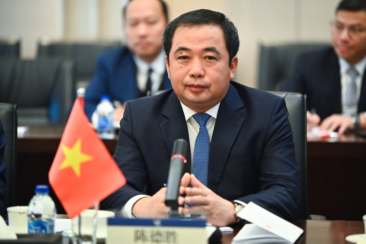 Tại buổi làm việc, Bộ trưởng Trần Đức Thắng cùng các đơn vị chuyên môn của Bộ Nông nghiệp và Môi trường đã trao đổi nhiều vấn đề chuyên môn với phía GACC. Ảnh: Tùng Đinh.