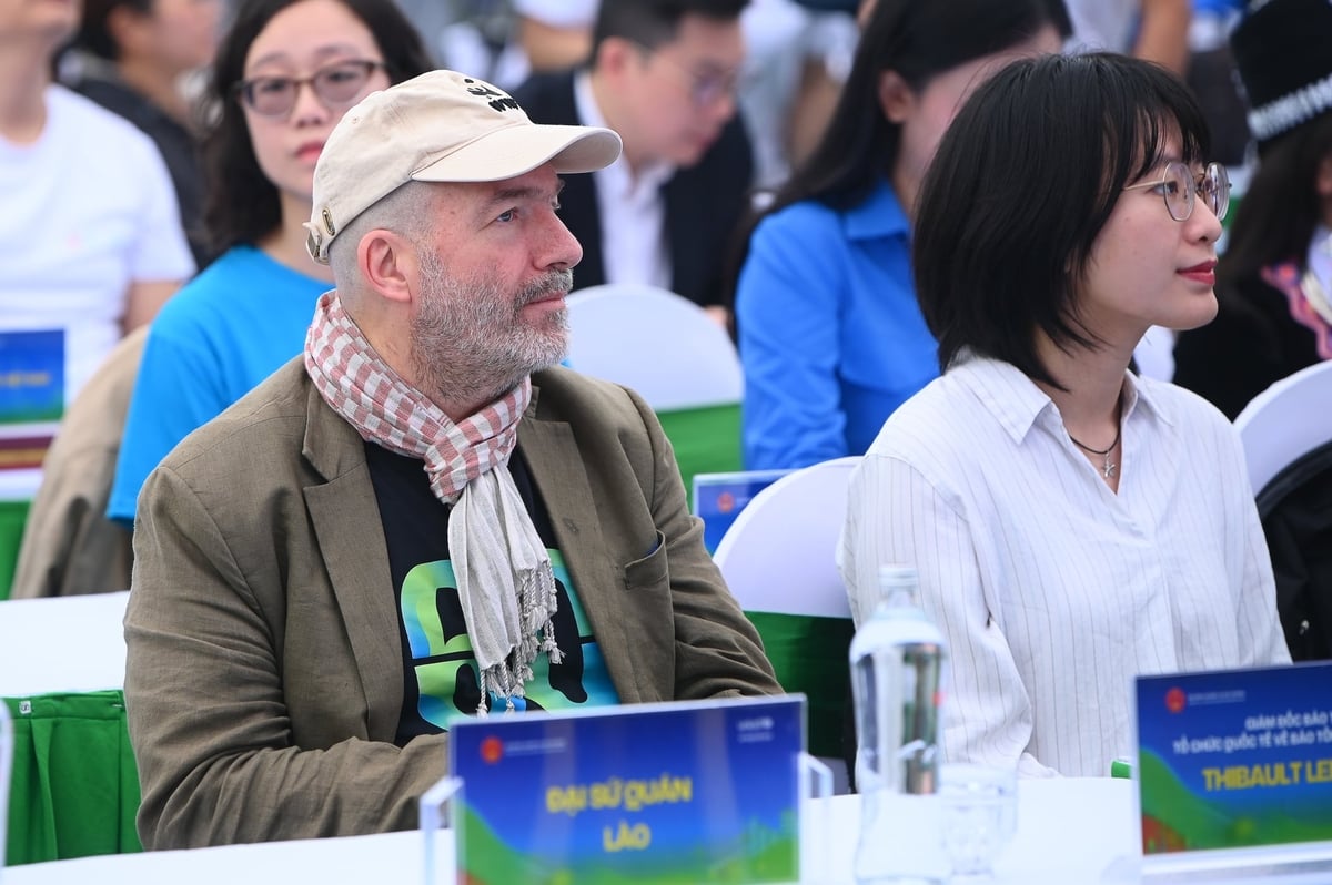 Ông Thibault Ledecq, Giám đốc Bảo tồn của WWF Việt Nam tham dự sự kiện. Ảnh: Tùng Đinh. Ông Thibault Ledecq, Giám đốc Bảo tồn của WWF Việt Nam tham dự sự kiện. Ảnh: Tùng Đinh.