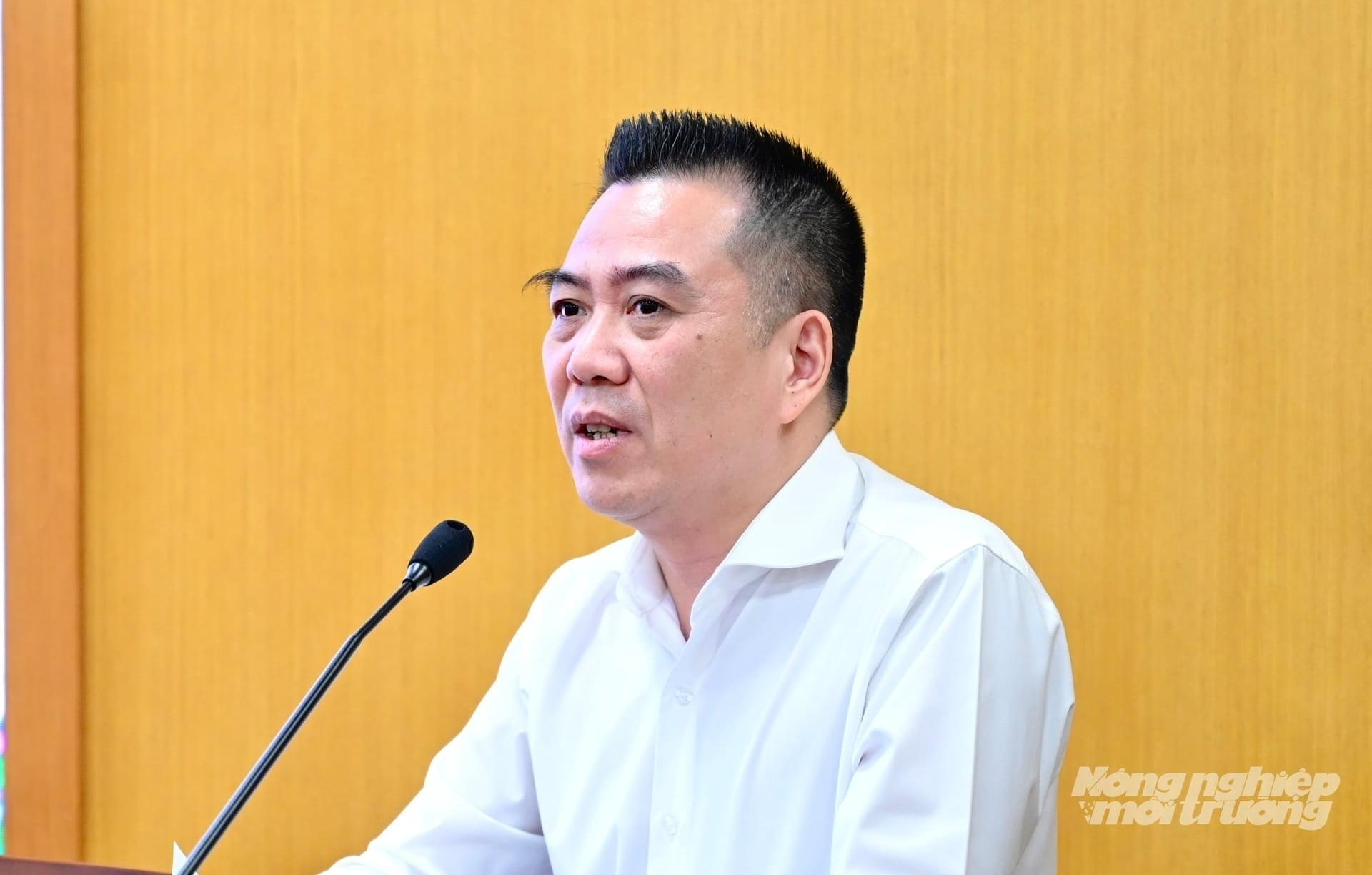 Thứ trưởng Đặng Ngọc Điệp thông tin kết quả nổi bật trong 8 tháng đầu năm và nhiệm vụ những tháng cuối năm 2026. Ảnh: Kiều Chi. Thứ trưởng Đặng Ngọc Điệp thông tin kết quả nổi bật trong 8 tháng đầu năm và nhiệm vụ những tháng cuối năm 2026. Ảnh: Kiều Chi.