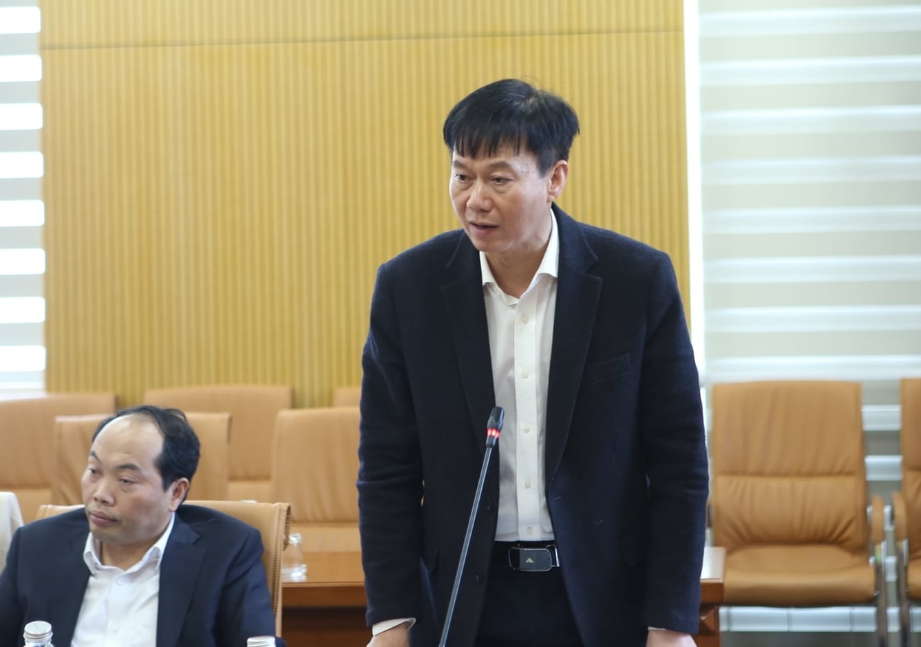 &Ocirc;ng L&ecirc; Văn Th&agrave;nh, Ch&aacute;nh Văn ph&ograve;ng Bộ mong tiếp tục nhận được sự đồng h&agrave;nh, hỗ trợ của c&aacute;c đơn vị trong thời gian tới. Ảnh: Nguyễn Thủy.