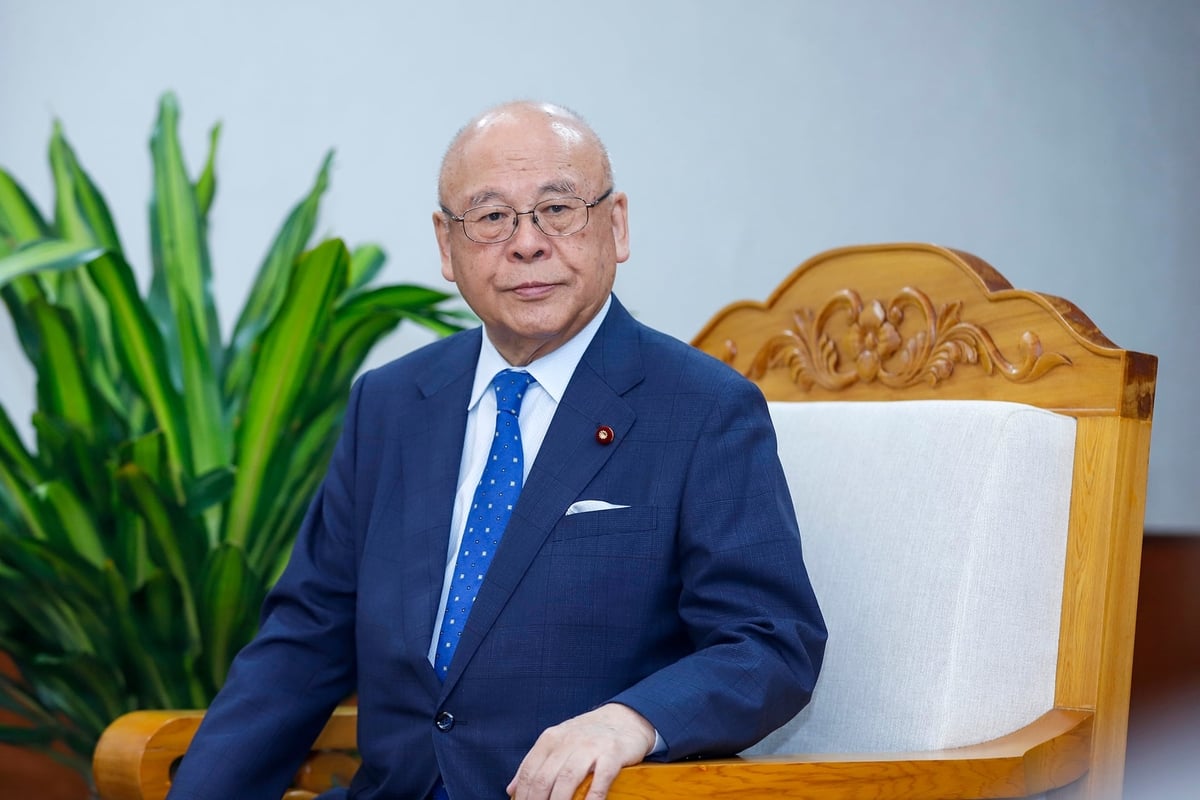 Ông Tsutomu Takebe - Cố vấn đặc biệt Liên minh nghị sĩ hữu nghị Nhật - Việt, nguyên Bộ trưởng Nông Lâm Ngư nghiệp Nhật Bản. Ảnh: Khương Trung. Ông Tsutomu Takebe - Cố vấn đặc biệt Liên minh nghị sĩ hữu nghị Nhật - Việt, nguyên Bộ trưởng Nông Lâm Ngư nghiệp Nhật Bản. Ảnh: Khương Trung.