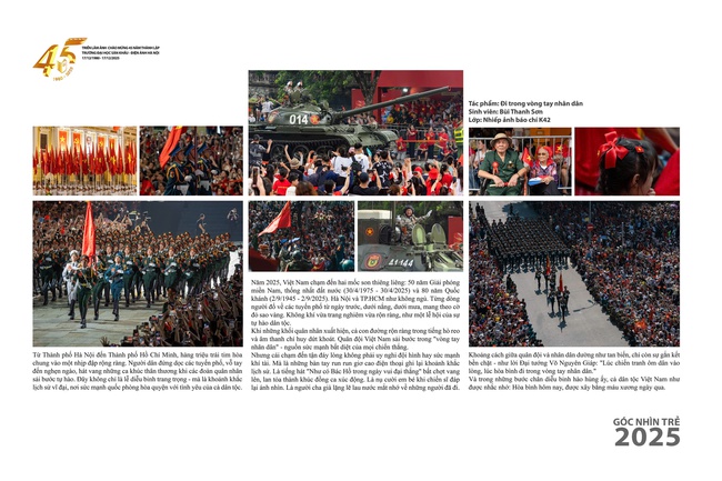 Triển lãm "Góc nhìn trẻ 2025": Tôn vinh tài năng nhiếp ảnh trẻ trong kỷ niệm đặc biệt - Ảnh 4.