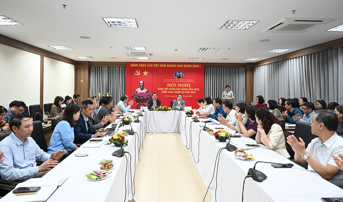 Đảng ủy Cục Du lịch Quốc gia Việt Nam tổ chức Hội nghị tổng kết c&ocirc;ng t&aacute;c Đảng năm 2025, triển khai nhiệm vụ năm 2026 - Ảnh 4.