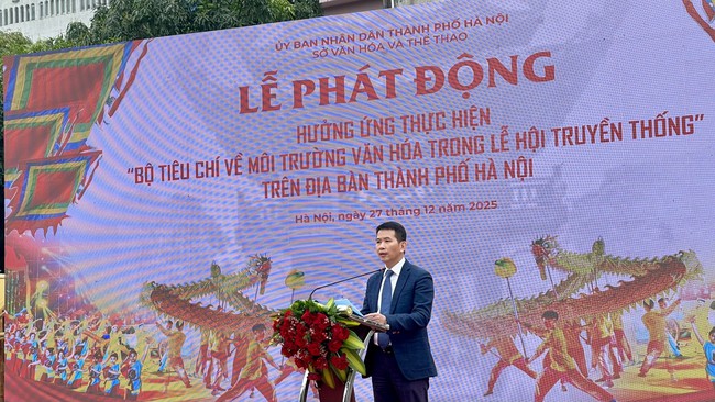 H&agrave; Nội hưởng ứng thực hiện &ldquo;Bộ ti&ecirc;u ch&iacute; về m&ocirc;i trường văn h&oacute;a trong lễ hội truyền thống&rdquo; - Ảnh 1.