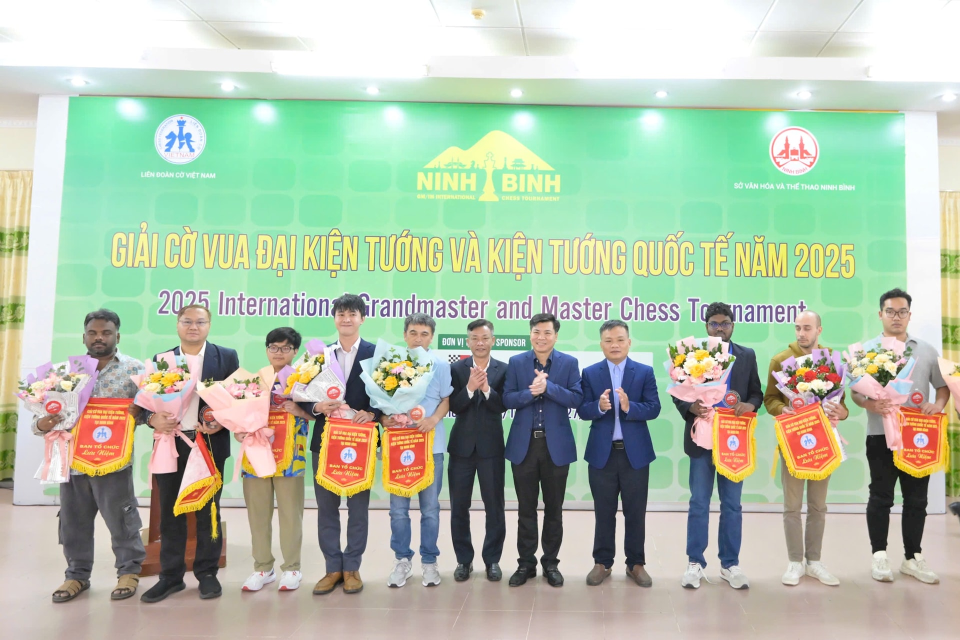 Kỳ thủ 8 nước dự Giải cờ vua Đại Kiện tướng &ndash; Kiện tướng quốc tế, Ninh B&igrave;nh năm 2025 - Ảnh 2.