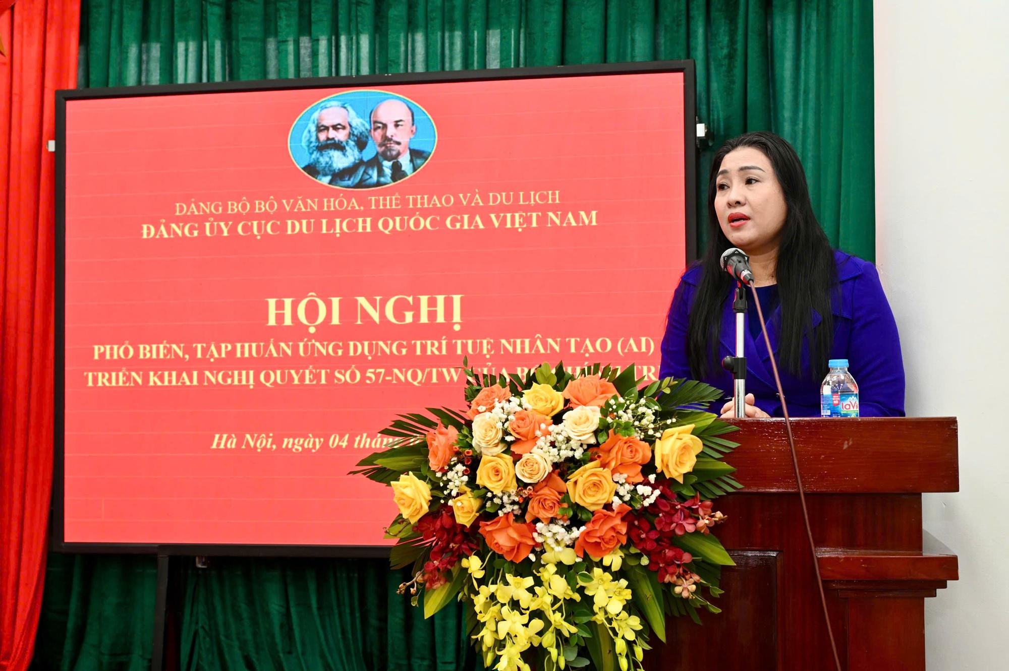 Đảng uỷ Cục Du lịch Quốc gia Việt Nam tổ chức Hội nghị phổ biến, tập huấn ứng dụng trí tuệ nhân tạo triển khai Nghị quyết 57 của Bộ Chính trị - Ảnh 3. Đảng uỷ Cục Du lịch Quốc gia Việt Nam tổ chức Hội nghị phổ biến, tập huấn ứng dụng trí tuệ nhân tạo triển khai Nghị quyết 57 của Bộ Chính trị - Ảnh 3.