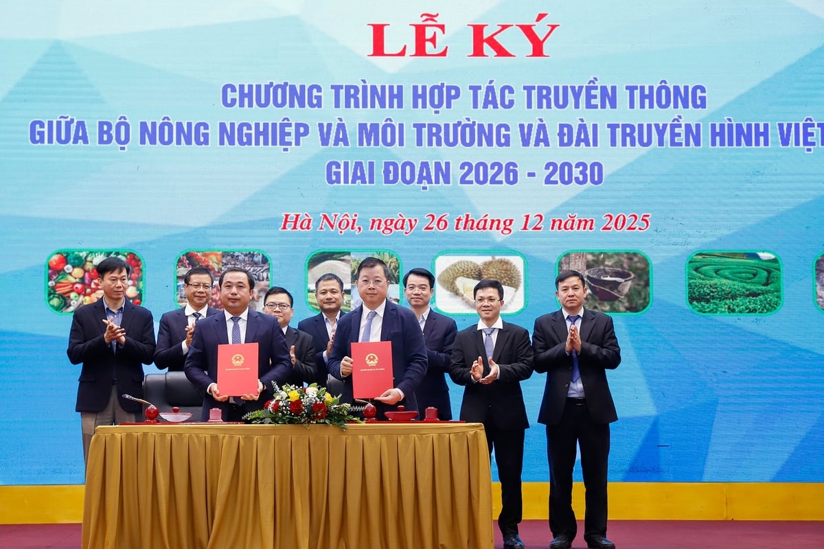 Mối quan hệ hợp t&aacute;c giữa VTV v&agrave; Bộ N&ocirc;ng nghiệp v&agrave; M&ocirc;i trường l&agrave; mối quan hệ bền chặt, được vun đắp qua nhiều năm, thể hiện r&otilde; tr&aacute;ch nhiệm v&agrave; tinh thần đồng h&agrave;nh của đội ngũ c&aacute;n bộ hai ng&agrave;nh v&igrave; lợi &iacute;ch chung của đất nước. Ảnh: Khương Trung.