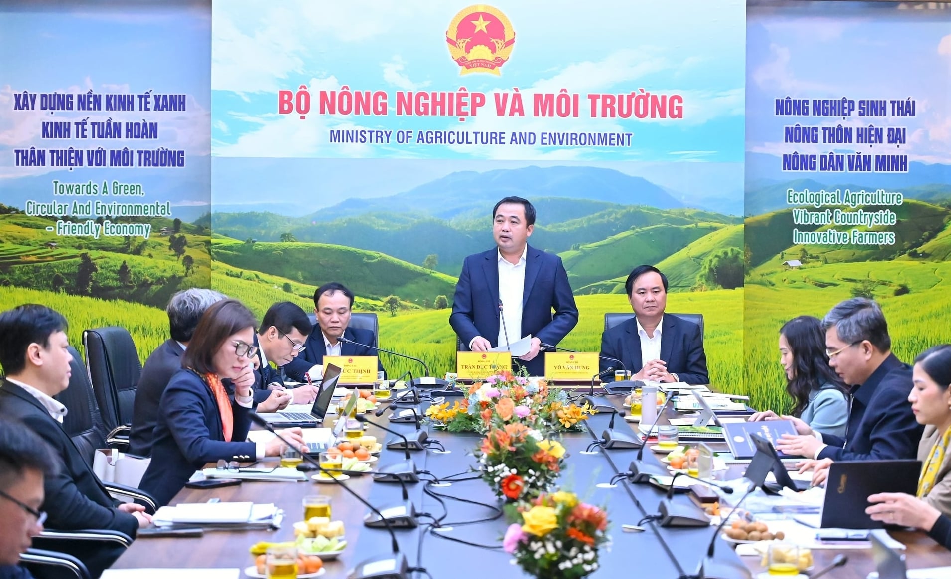 Hội nghị tổng kết năm 2025 của Cục Kinh tế hợp t&aacute;c v&agrave; Ph&aacute;t triển n&ocirc;ng th&ocirc;n. Ảnh: Kiều Chi.