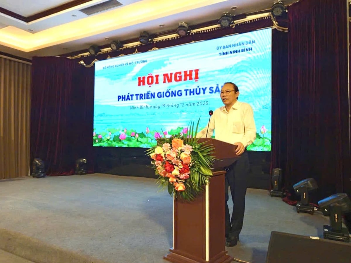 Thứ trưởng Bộ Nông nghiệp và Môi trường Phùng Đức Tiến phát biểu tại hội nghị. Ảnh: HN. Thứ trưởng Bộ Nông nghiệp và Môi trường Phùng Đức Tiến phát biểu tại hội nghị. Ảnh: HN.
