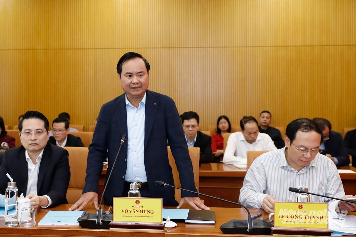 Thứ trưởng Võ Văn Hưng phát biểu tại cuộc họp. Ảnh: Khương Trung. Thứ trưởng Võ Văn Hưng phát biểu tại cuộc họp. Ảnh: Khương Trung.
