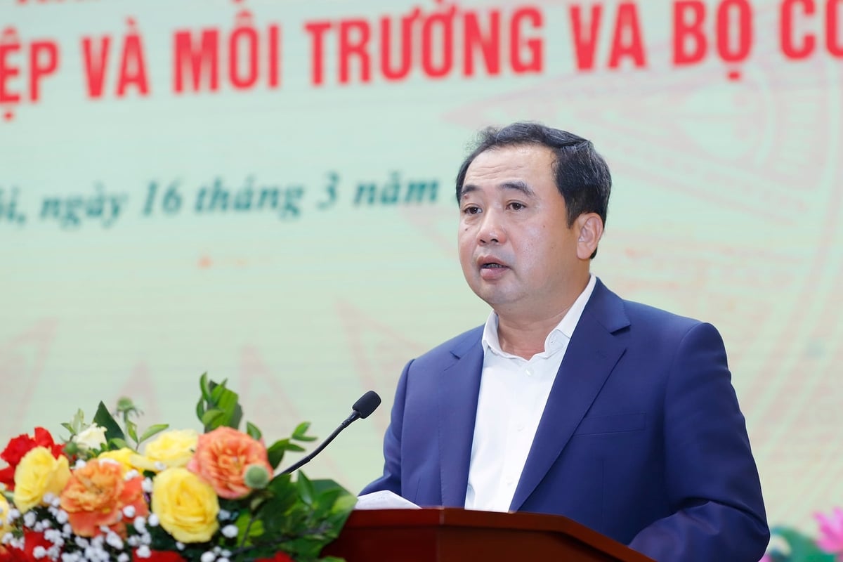 'Bảo vệ động vật hoang dã và kiểm soát ô nhiễm môi trường không chỉ là nhiệm vụ riêng của một ngành hay một cơ quan, mà là trách nhiệm chung của cả hệ thống chính trị và toàn xã hội', Bộ trưởng Trần Đức Thắng nhấn mạnh. Ảnh: Khương Trung.