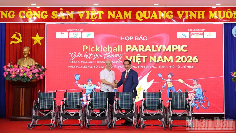 Giải Pickleball Paralympic Việt Nam, gắn kết yêu thương lan tỏa tinh thần thể thao hòa nhập - Ảnh 2. Giải Pickleball Paralympic Việt Nam, gắn kết yêu thương lan tỏa tinh thần thể thao hòa nhập - Ảnh 2.