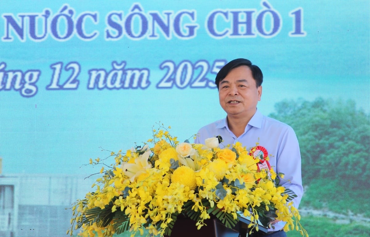 Thứ trưởng Bộ Nông nghiệp và Môi trường Nguyễn Hoàng Hiệp phát biểu tại buổi lễ. Ảnh: Phương Chi.