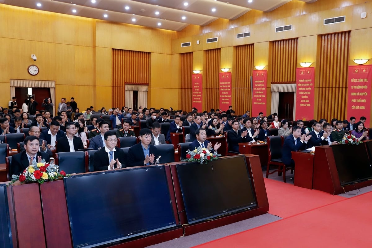 C&aacute;c đại biểu tham dự sự kiện Lễ ra mắt Hệ thống truy xuất nguồn gốc n&ocirc;ng sản Việt Nam. Ảnh: Khương Trung.