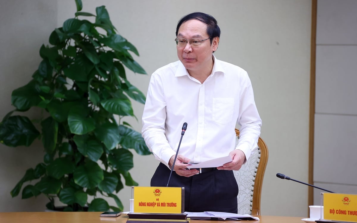 Thứ trưởng Bộ N&ocirc;ng nghiệp v&agrave; M&ocirc;i trường L&ecirc; C&ocirc;ng Th&agrave;nh ph&aacute;t biểu. Ảnh: VGP/Minh Kh&ocirc;i