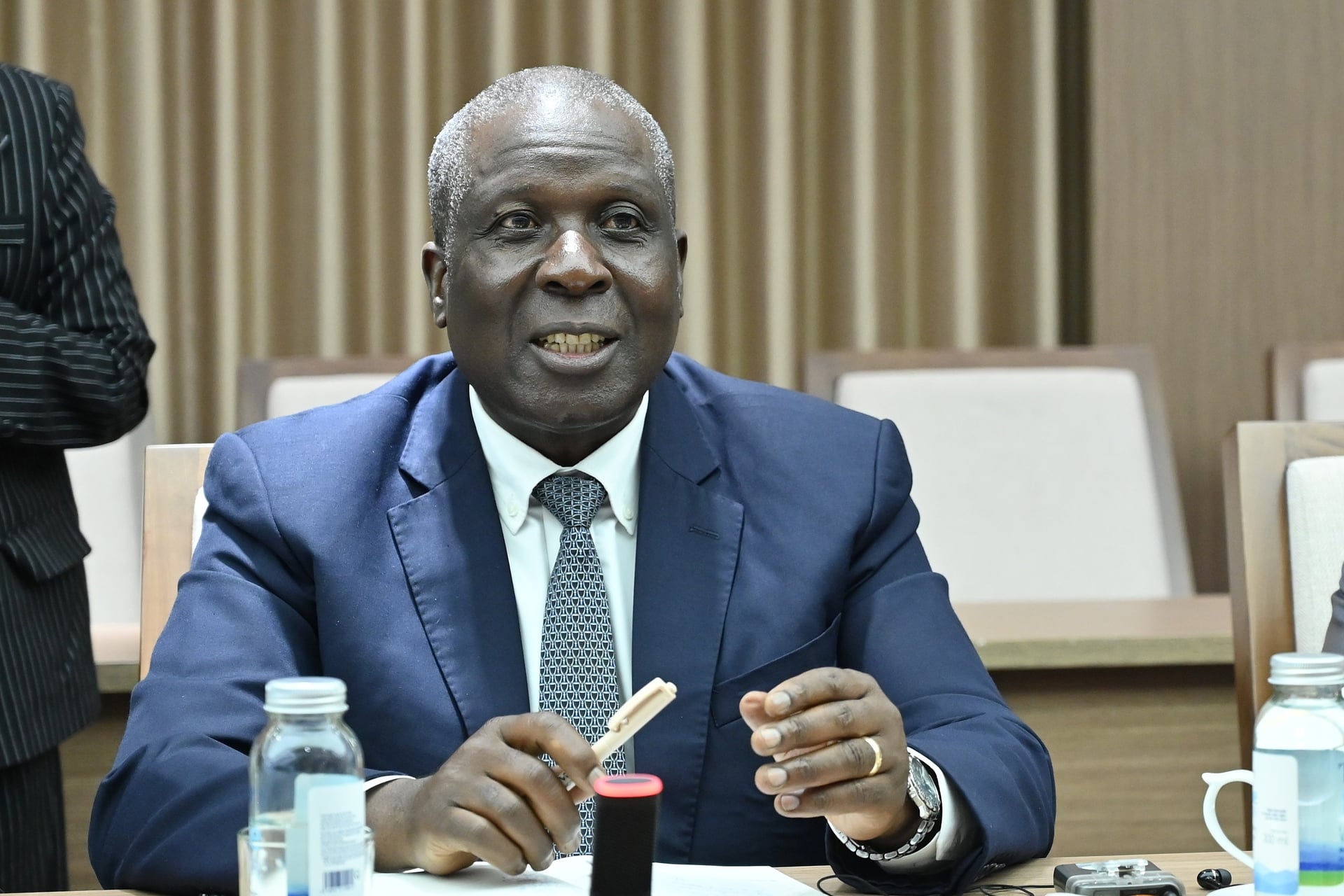 Bộ trưởng Bộ Nông nghiệp Zambia Reuben Mtolo Phiri. Ảnh: Kiều Chi.